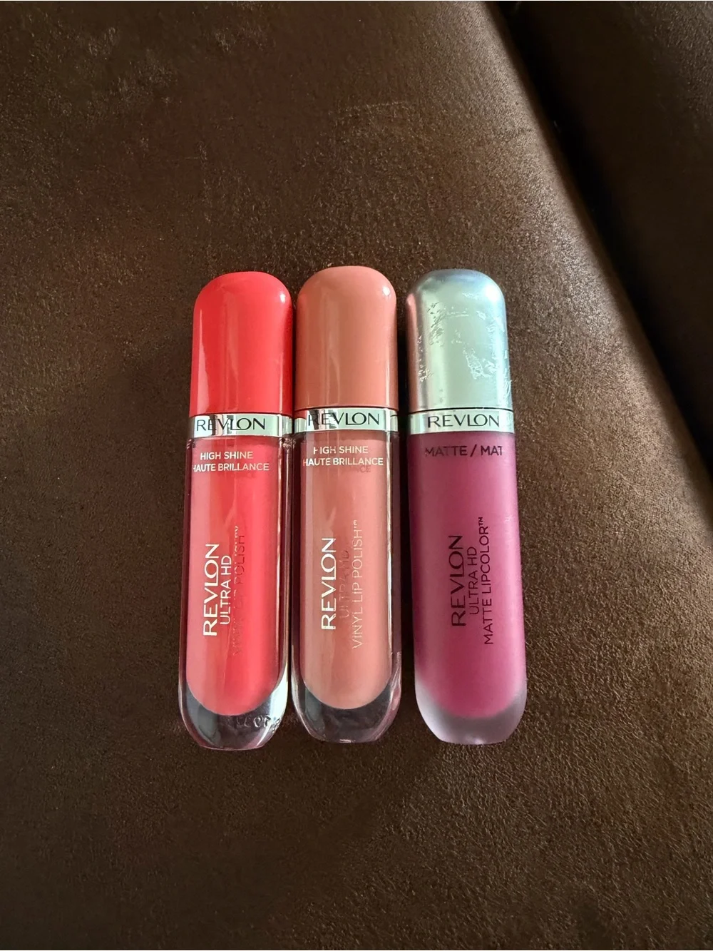 3 pieces Revlon Women Makeup Lip Color Duo - Coral, Nude, Berry